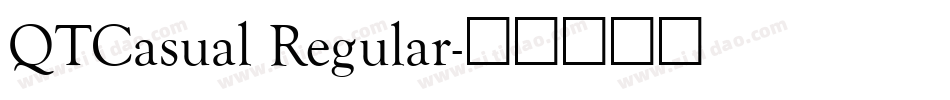 QTCasual Regular字体转换